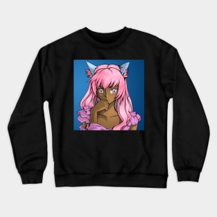 Black Girl Anime Crewneck Sweatshirt